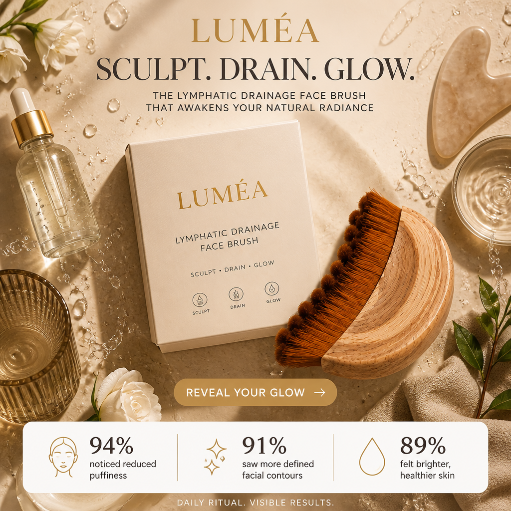 Luméa Lymphatic Drainage Face Brush - Hero Product Shot